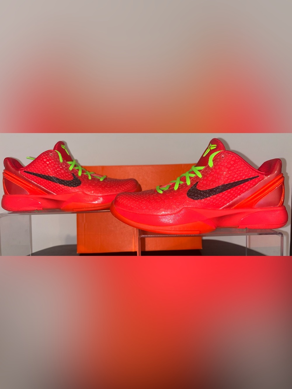 Nike Kobe 6 Protro Reverse Grinch Brand New With Box Grade School Size 7Y - Picture 1 of 5